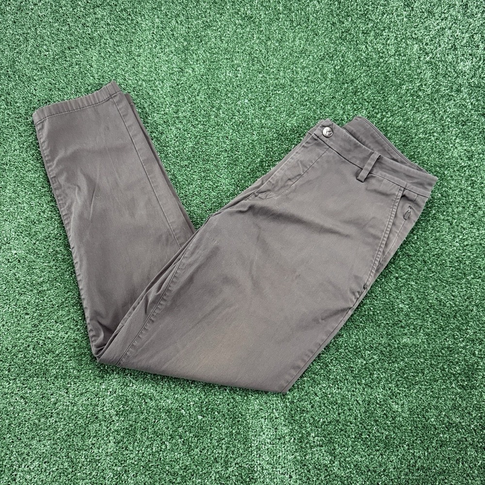 Birddogs Boomstick Mens Casual Stretch Chino Pants Size 34x30 Gray